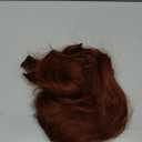 WECAN Clip in Hairpieces 20 Inch Auburn Long Wavy Curly 6PCS Hairpieces for Women Natural Thick Synthetic Fiber Double Weft Hair Full Head