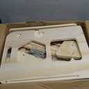 4-in-1 Toddler Kitchen Step Stool, Foldable Learning Standing Tower with Blackboard, Wooden Kitchen Stool Helper for Kids, 1-3 Year Old Boy Girl Gifts