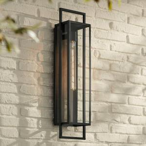 Jericho 28" High Black Modern Farmhouse Outdoor Wall Light Fixture