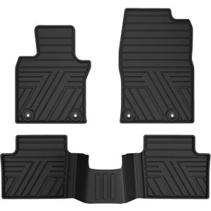 TTX LIGHTING Rubber Floor Mats for Mazda CX-30 2020-2026
All Weather Anti-Slip Automotive Custom Fit Car Liners, 1st & 2nd Row, Black