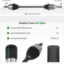 1-Pc Front Left or Right CV Axle Shaft Assembly for Subaru Forester 2014 2015 2016 2017 2018, H4 2.0L 2.5L,Replace# 3905619710 66-7568