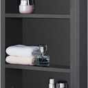IDYLLOR Recessed Medicine Cabinet No Mirror - 14x24 Bathroom Storage Wall Cabinet with 2 Shelves, 304 Stainless Steel Shower Niche, Matte Black Waterproof for Bathroom, Toilet, Vanity