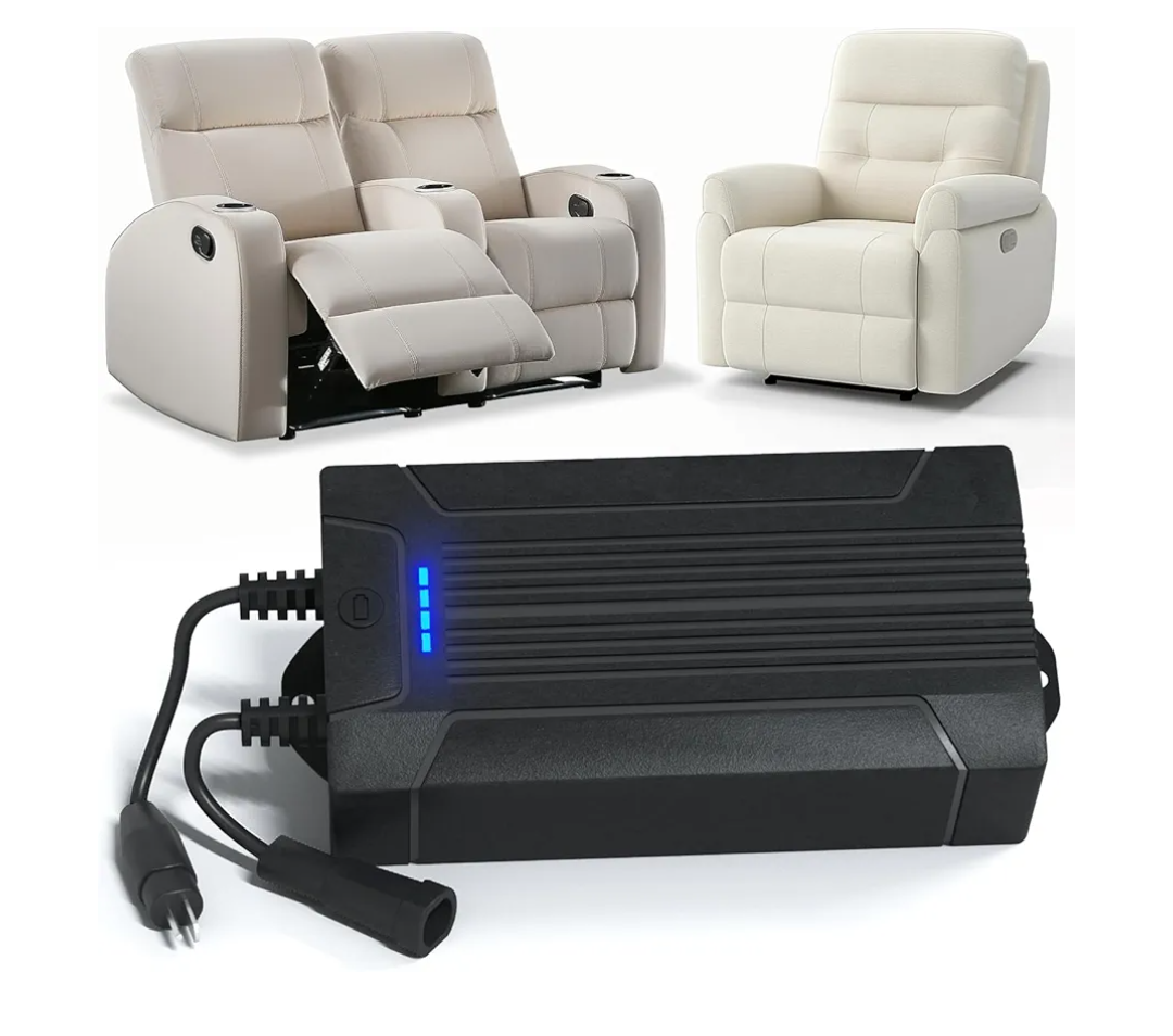Lavolta Battery Pack for Reclining Furniture - Rechargeable Recliner Battery Pack - Universal 2-Pin Power Supply for Electric Recliners, Recliner Chair, Couch, Sofa (2200 mAh)