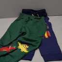 GFQLONG 2 Pack Baby Boy Drawstring Elastic Sweatpants,Toddler Cotton Dinosaur Active Jogger Pants with Pockets, 4Y