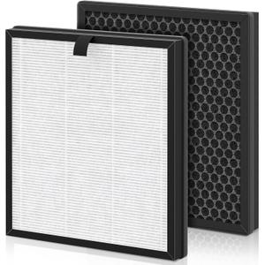 AP303 AP304 Replacement Filters, Compatible with DAYETTE FRESHDEW Air Purifier AP303/AP304, H14 HEPA Filter with Activated Carbon, 2 Pack (Original Filter)