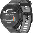 ISABAKE Watch Band Replacement for Garmin Forerunner 735XT/Approach S20 S5 S6 Soft Silicone Strap with Metal Buckle Compatible with 735xt/220/230/235/620/630