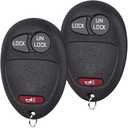 Car Key Fob Keyless Entry Remote Compatible with Chevy Colorado/Venture丨GMC Canyon丨Hummer H3/H3T丨Isuzu i-280/i-290/i-350/i-370 Replacement Key L2C0007T, 2-Pack(3-BTN)