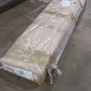 Fredbeck 32x80 White Glass Barn Door with 5.5FT 66inch Sliding Doors Hardware Kit Included & Handle,PVC Surface,Water-Proof,Easy to Assembly