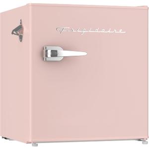 Frigidaire Coral EFR176- AMZ EFR176 Retro Mini Refrigerator-Energy Saving-Adjustable Thermostat Control-Side Mounted Bottle Opener-Ideal for for Dorm, Office, RV, Garage, Apartment 1.6 Cubic Feet