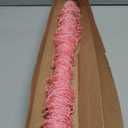 FlavorThings 3 FT X 6 FT 34 Strands Raindrops Pink Iridescent Beaded Curtain Door String Curtain Wall Panel Window Room Divider Blind for Wedding Coffee House Restaurant Parts Home Decoration