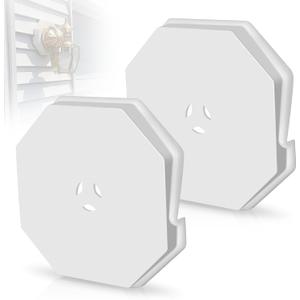 Vinyl Siding Mounting Block Kit Fits 1/2 Inch Lap, 4-10 Inch Siding, White | 130110006001 Octagon Mount Block, Mounting Plate for 1/2 inch Lap and 4 inch to 10 inch Height Siding Outdoor Light or Camera