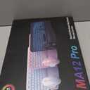 SABLUTE Ergonomic Wireless Keyboard and Mouse Combo - Wave Keyboard with Soft Leather Wrist Rest, Resistant Keys, RGB Backlit Rechargeable Set for PC/Mac/Chromebook (Black)