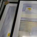 VNVNK 24x24 Frame Black, Perfect for 24x24 Inch Picture without Mat or 20x20 Inch Picture with Mat, Home Wall Decor Picture Frame-2 PCS