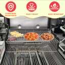 66044 Warming Rack for Weber Genesis II GS4 300 Series Genesis 2 E310 S310 E330 E315 S315 S335 Grill Parts Upgrade Foldable Warming Rack for Weber 61015764 Accessories SUS304 Stainless Steel 25 3/4"