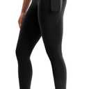 POSHDIVAH Creamluxe Yoga Leggings with Pockets for Women 25"/28" High Waisted Gym Workout Lounge Pants (Large, Black)