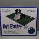 Dog Grass Pad with Tray,16"x20" Dog Litter Box, Artificial Turf Potty System with 2 Reusable Grass Patches + Washable Pee Pads, Portable Indoor Outdoor for Balcony Patio Apartment