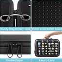 Enamel Pin Display Pages Pin Carrying Case, Pins Collection Storage Organizer Case, Travel Brooch Pin Display Bag (Pins Not Included)