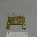 Winmien Toothbrush Holder for Bathroom Counter, Metal Toothbrush and Toothpaste Holder Stand with Marble Base for Bath Organizer Countertop, 3 Slots (Gold)