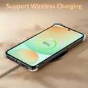 2 x Christmas Phone Case for Samsung Galaxy S24 FE - Clear Soft Flexible TPU Protective Case with Gingerbread Man Design, Anti-Slip Shockproof Holiday Cover for Boys Girls (6.4 Inch)