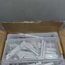 Liuoud Under Sink Organizer 2 Pack, 2 Tier Slide Out Large Capacity Height Adjustable Under Sink Organizers and Storage for Kitchen Bathroom Cabinet, White