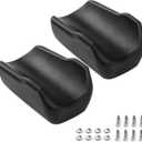 2 Pack Walker Armrest Pads - Rollator Arm Support Pad for Walker, Universal Replacement ArmRest Pad for Standard Walker, Rollator Walkers, and Upright Walkers, Mounting Holes 135MMx40MM, Black