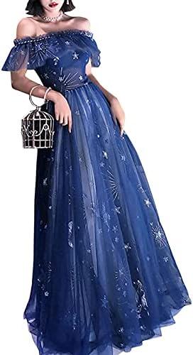 A-Line Elegant Prom Formal Evening Dress Off Shoulder Short Sleeve Floor Length, 16