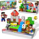 45 Pcs Travel Magnetic Blocks -Mini Magnetic Building Blocks for Kids Ages 4-8, Magnet Cubes Stacking Toys with Portable Metal Box, Easter Birthday Gift for 3+ Year Old Boys Girls