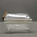 [2 Pack] 2188656 (Upper) & 2188664 (Lower) Upgraded Crisper Bin Refrigerator Drawers,Compatible With Whirlpool Refrigerator,Kenmore Refrigerator Drawer,WP2188656 Fridge Drawer Humidity Control