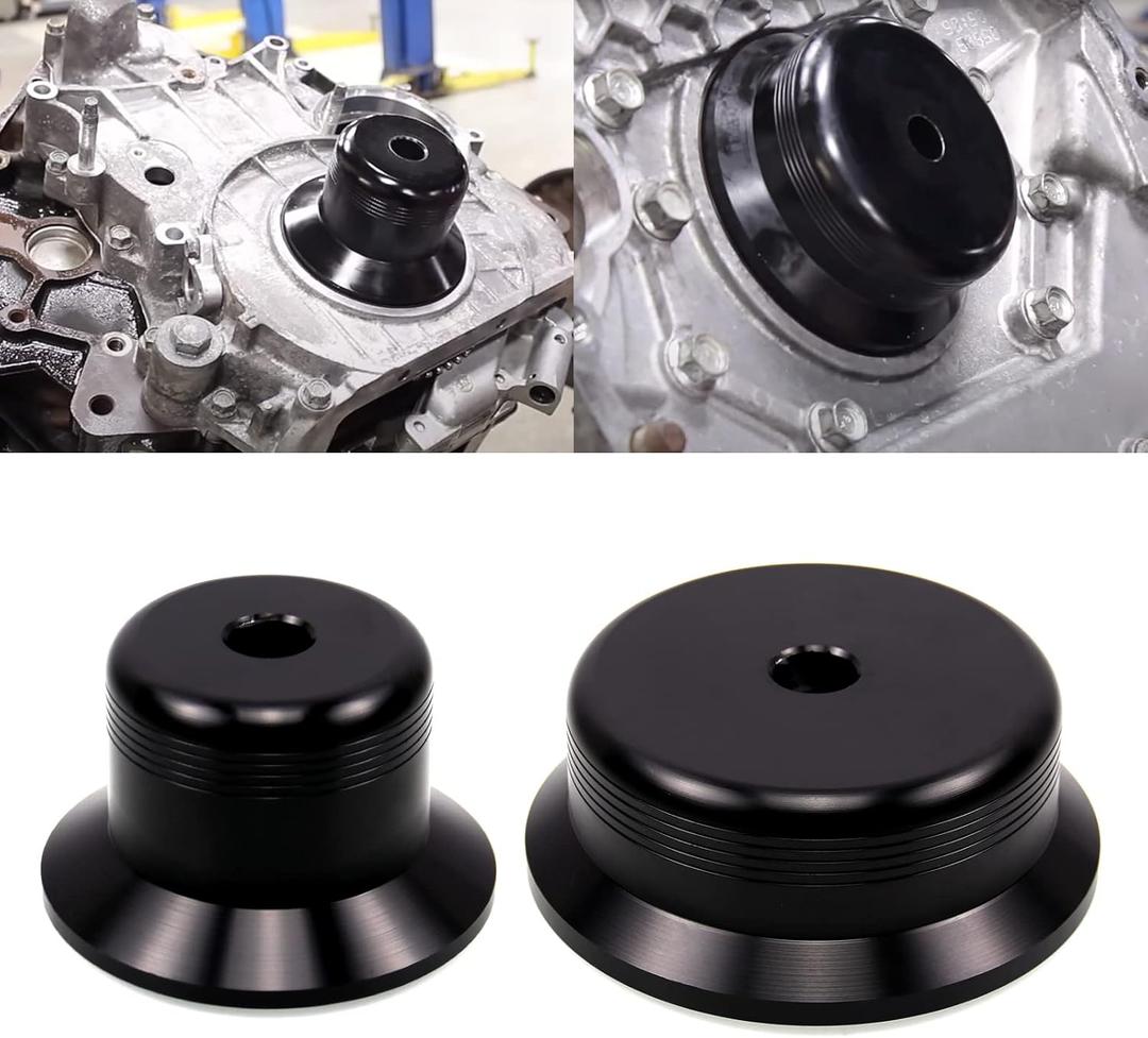 RULLINE Front & Rear Main Crankshaft Seal Driver Kit for Duramax Diesel 2001-2016 GM 6.6L Aluminum Black