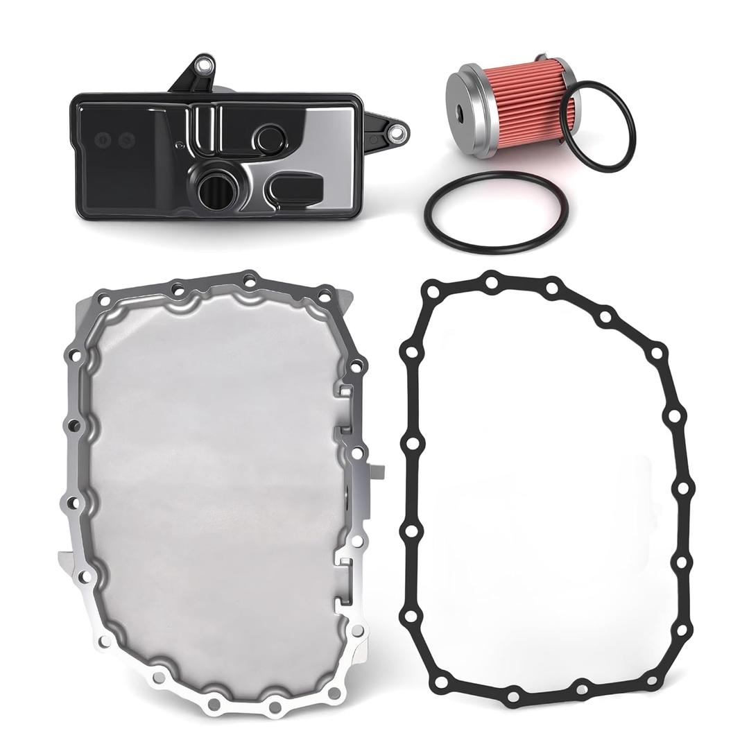 Transmission Oil Pan with Gasket, Drain Plug & Transmission Filter, for Honda Civic 1.5L 1.8L 2.0L L4 2014-2019, #OE 21814-5T0-000 25420-5T0-003 25450-P4V-013 21151R3W000