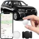 GPS Tracker for Vehicle Works with Find My (iOS Only) Hidden Mini Car Tracker with Magnetic Silicone Case Global Real-Time Item Location Finder Tracking Tag Device No Subscription No SIM Card Required