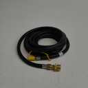 12 FT Propane Quick Connect Hose for RV to Gas Grill, Propane Quick Connect Fittings for 1 LB Throwaway Bottle Connects 1 LB Portable Appliance to RV 1/4" Female Quick Disconnect
