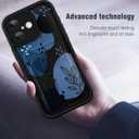 MOWIME Compatible with iPhone 16 Plus Case with Card Holder, Floral Flower Shockproof Soft TPU Protective Cover Women Girls, Anti Scratch Wallet Case for iPhone 16 Plus 6.7 Inch, Black