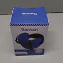 Travel Pillows for Airplanes, Airplane Pillow for Long Flight, Airplane Head Strap with Sleep Eye Mask, 360 Headrest for Car Trip, Stop Bobblehead, Mottled Grey