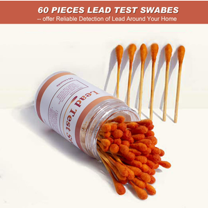 AAwipes Lead Test Swab Kit (60 Rapid Home Testing Swabs) 30Second Results. Dip in Water. Home Use for  Painted, Jewelry, Ceramics, Wood (LS60). Bbd 01/04/2028