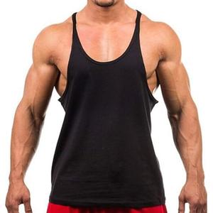 Men's Tank Tops Y-Back Gym Workout Sleeveless Muscle Stringer T-Shirts L