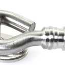 RLECS 4 Inch Cabin Lock Hook Eye Door Latch Stainless Steel Window Shed Gate Latch Hook