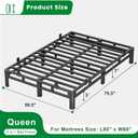 ROIL 7 Inch Full Bed Frame Double Layer 2 in 1 Platform with Round Corner, Queen