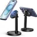 Phone Stand for Desk Adjustable Magnetic iPhone Holder with 360 Rotation & Foldable Design, Stable Desktop Cell Phone Stand Compatible with iPhone 12 to 17 Series