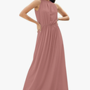 KOH KOH 2025 Sexy Sleeveless Flowy Summer Casual Formal Gown Medium