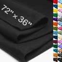 Black Large Felt Fabric 72" X 36 "(2 Square Yards), 1.4 mm Thick Soft Felt Fabric Sheet for Crafts, Black Series Colors Soft Nonwoven Fabric, Fit for Decoration, Sewing, DIY Crafts