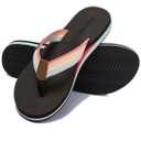 Pevino Women's Orthotic Flip Flops,Casual Comfortable Yoga Mat Thong Sandal with Arch Support 11in