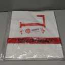 Personalized Initial Ribbon Canvas Tote Bag Gifts for Her Wife Mom Friend Birthdays Weddings (13.7 x 11.8 x 4.7 inch)