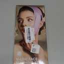 V-Line Mask Chin Up Mask V Shaped Face Mask Chin strap, Soft Silicone Chin Strap V Line Lifting Mask for Women,Jaw Exerciser (Pink)