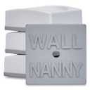Wall Nanny Mini - Smallest Baby Gate Wall Protector (Made in USA) Protect Walls & Doorways from Pet Gates & Dog Gate Spindles - Child Pressure Mounted Baby Gate for Stairs Wall Cup (White) 4 Pack