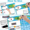 GOLDGE 62-Piece Magnetic Math Set for Kids 3-8: Number Learning Toys Develop Early Math Skills, Preschool Games for Boys & Girls, Multicolored Educational Toy Kit