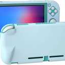 ECHZOVE Comfort Grip Case for Nintendo Switch lite, Protective Hard Case for Nintendo Switch lite Blue