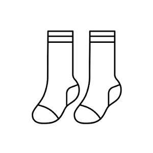 Men & Women 3 Pack Socks Black XL 