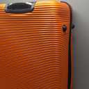 InUSA ROYAL Hardside Spinner Luggage with Ergonomic Handles | Spacious Travel Suitcase with Four Spinner Wheels and Studs | 32 Inch Extra Large Spinner Luggage | Orange( scratches and dent a little)