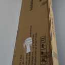 Himix 5-Tier Storage Folding Shelf with 20 Hooks, 4 Wheels, and Adjustable Feet, Stainless Steel (White)